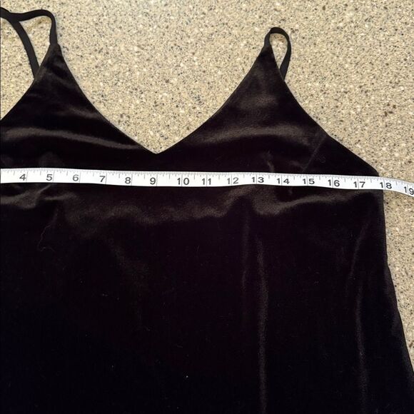 EIGHT PARIS Black Velvet V-Neck Mini Dress - Picture 5 of 8